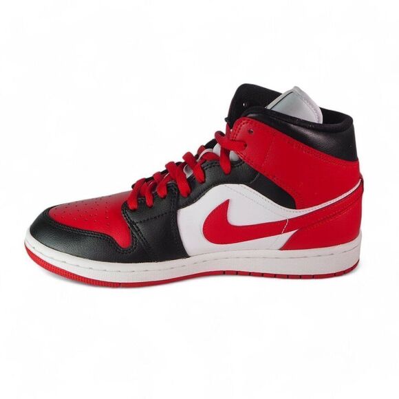 Air Jordan 1 Mid 'Alternate Bred Toe' Basketball Shoes BQ6472-079 Women's 9.5 - Picture 6 of 13